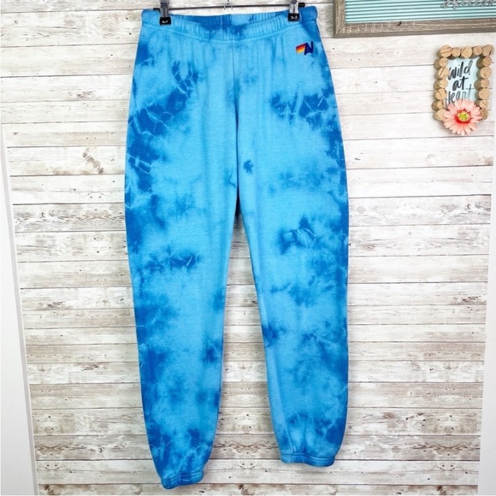 Aviator Nation Tie Dye Blue Sweatpants